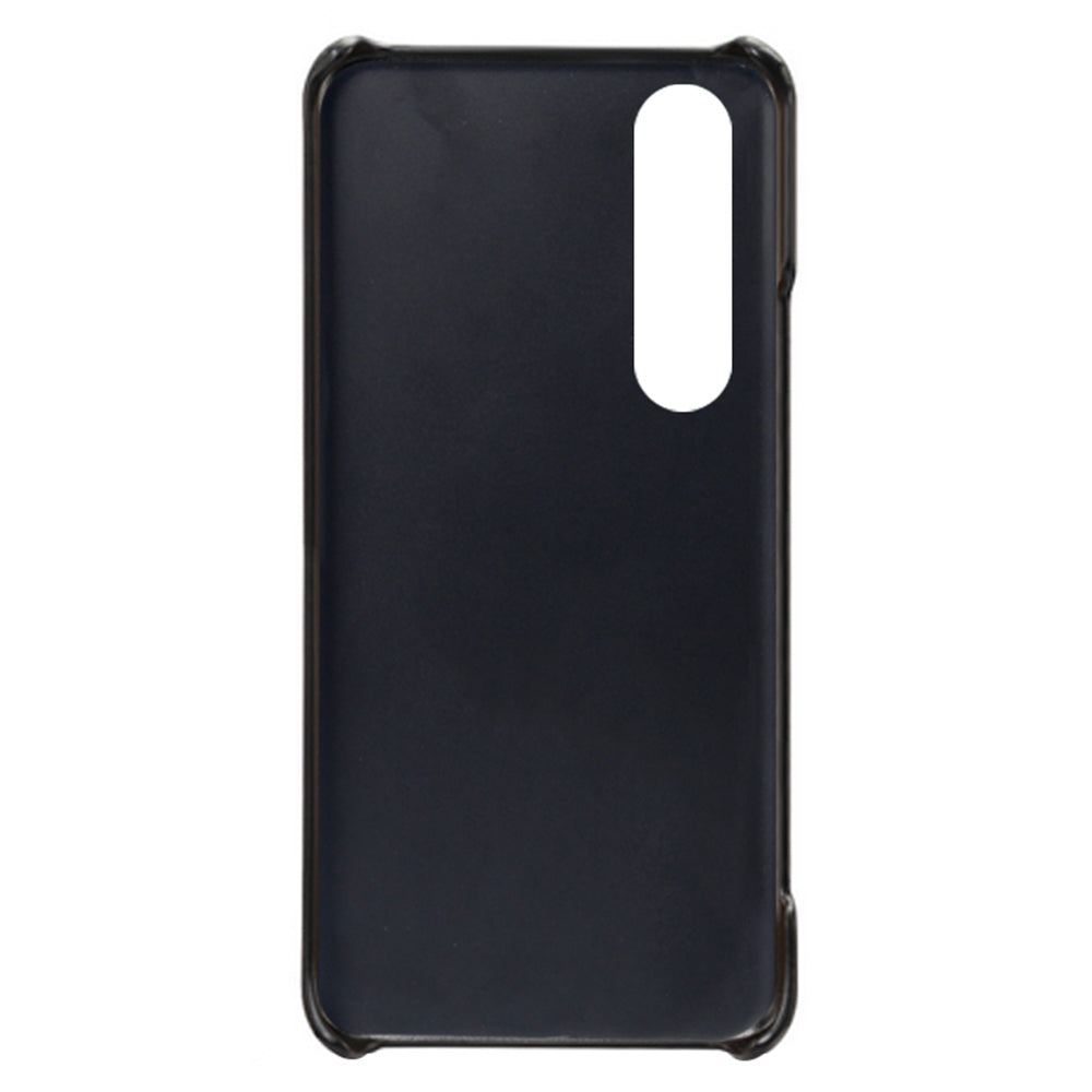 KSQ Double Card Slots PU Leather Coated PC Cover Case for Sony Xperia 5 III 5G