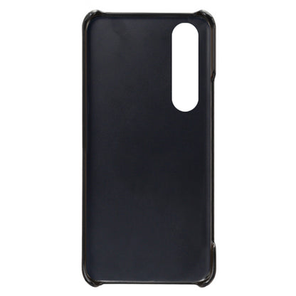 KSQ Double Card Slots PU Leather Coated PC Cover Case for Sony Xperia 5 III 5G