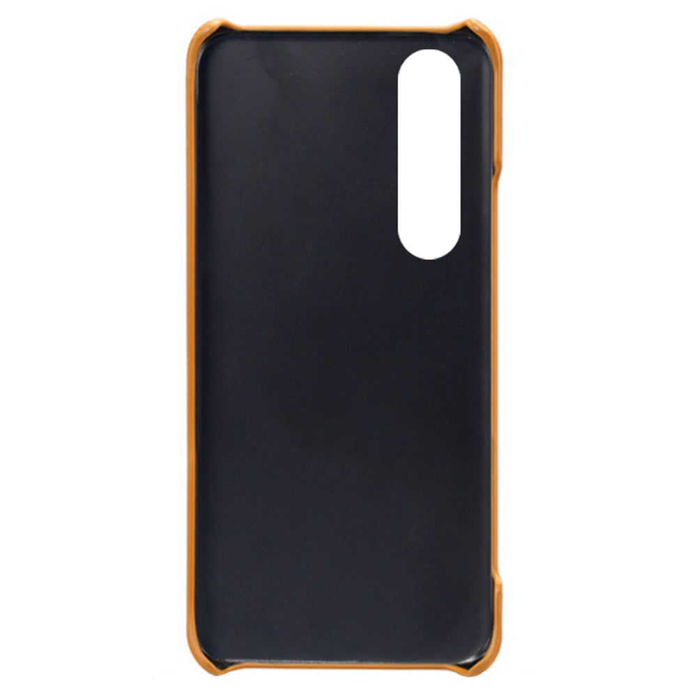 KSQ Double Card Slots PU Leather Coated PC Cover Case for Sony Xperia 5 III 5G