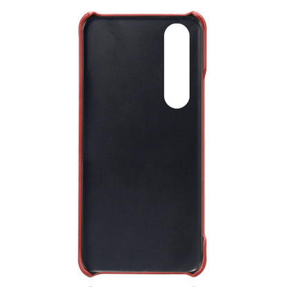 KSQ Double Card Slots PU Leather Coated PC Cover Case for Sony Xperia 5 III 5G