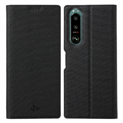 VILI DMX Series Leather Protector Card Holder Cover with Stand for Sony Xperia 5 III 5G