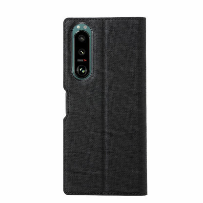 VILI DMX Series Leather Protector Card Holder Cover with Stand for Sony Xperia 5 III 5G