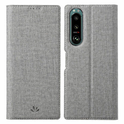 VILI DMX Series Leather Protector Card Holder Cover with Stand for Sony Xperia 5 III 5G