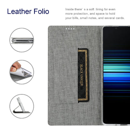 VILI DMX Series Leather Protector Card Holder Cover with Stand for Sony Xperia 5 III 5G