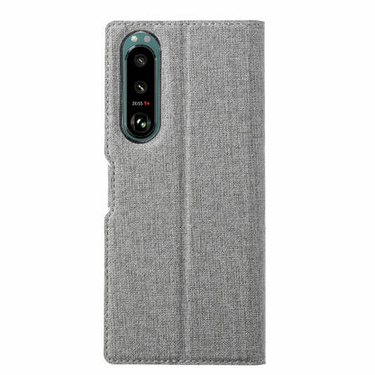 VILI DMX Series Leather Protector Card Holder Cover with Stand for Sony Xperia 5 III 5G