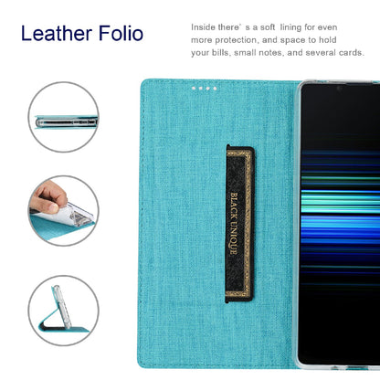 VILI DMX Series Leather Protector Card Holder Cover with Stand for Sony Xperia 5 III 5G