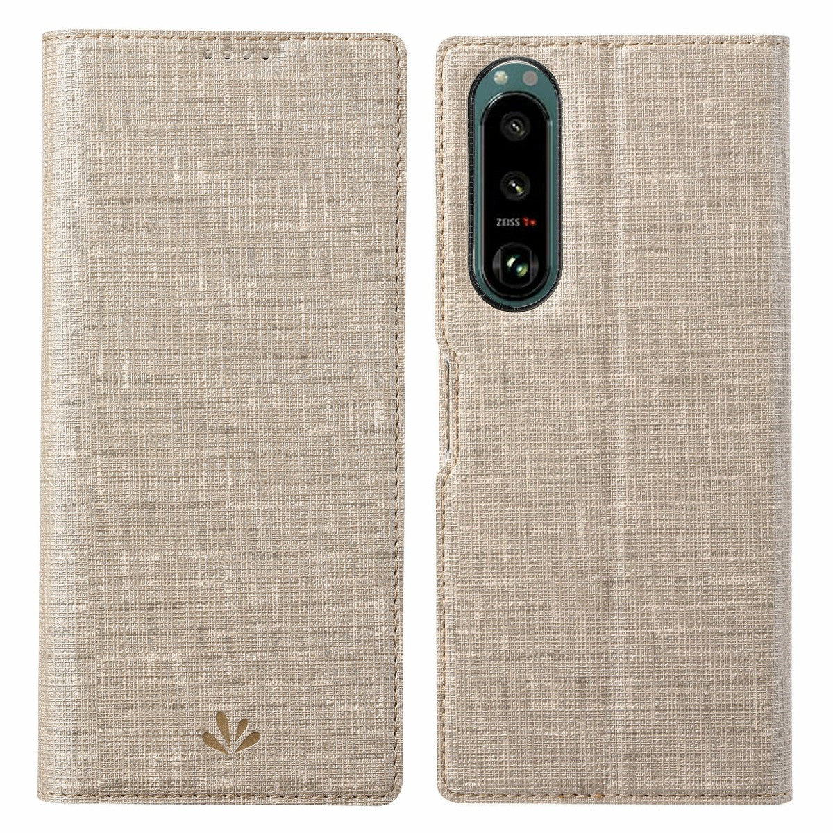 VILI DMX Series Leather Protector Card Holder Cover with Stand for Sony Xperia 5 III 5G