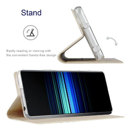 VILI DMX Series Leather Protector Card Holder Cover with Stand for Sony Xperia 5 III 5G