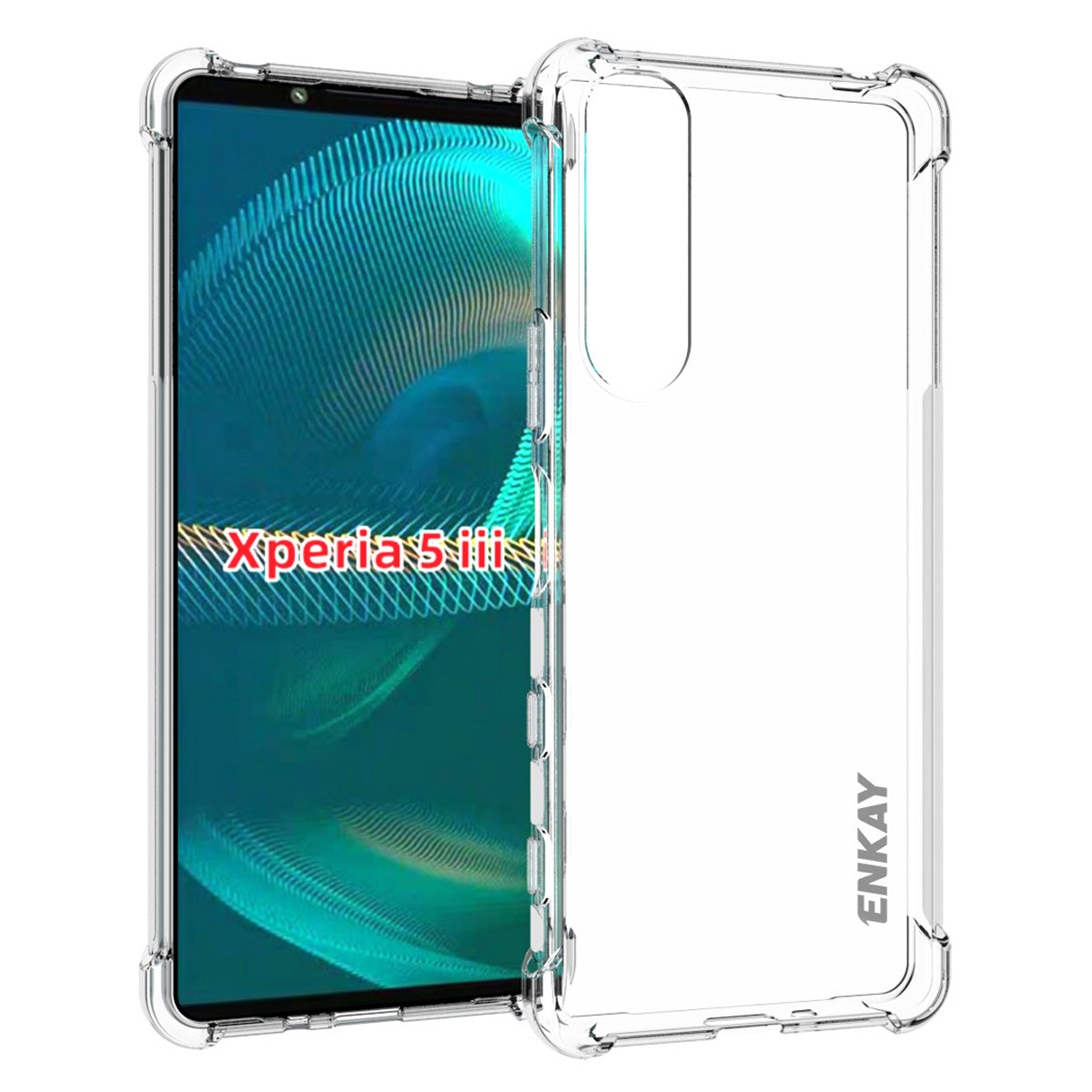 ENKAY HAT PRINCE Transparent Soft TPU Case for Sony Xperia 5 III 5G Anti-Slip Shockproof Phone Protective Cover