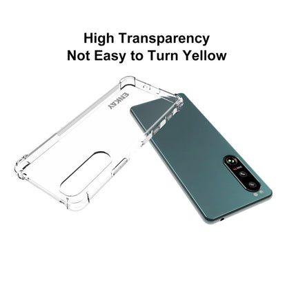 ENKAY HAT PRINCE Transparent Soft TPU Case for Sony Xperia 5 III 5G Anti-Slip Shockproof Phone Protective Cover