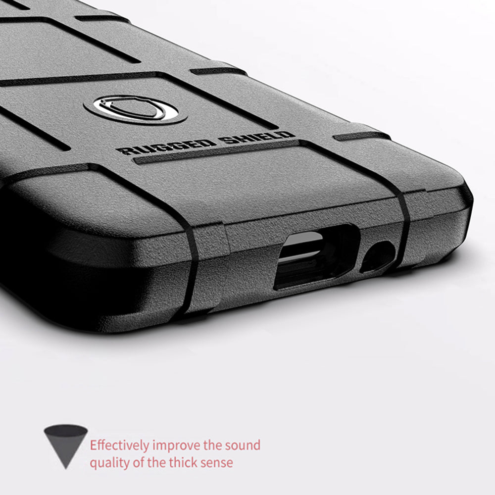 Rugged Square Grid Texture Shock-proof TPU Protective Cover Case for Sony Xperia 5 III 5G