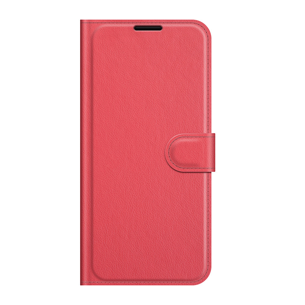 Litchi Skin Phone Case Folio Flip Leather Phone Cover with Stand for Sony Xperia 5 III 5G