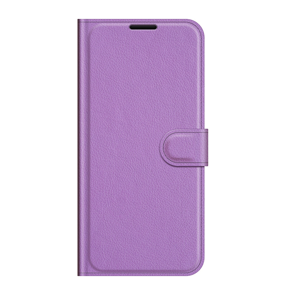 Litchi Skin Phone Case Folio Flip Leather Phone Cover with Stand for Sony Xperia 5 III 5G