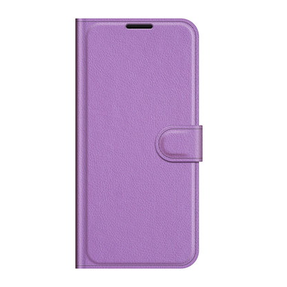 Litchi Skin Phone Case Folio Flip Leather Phone Cover with Stand for Sony Xperia 5 III 5G