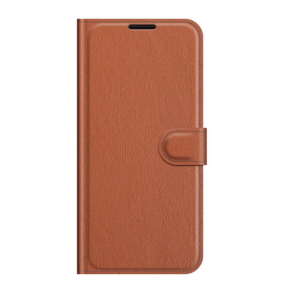 Litchi Skin Phone Case Folio Flip Leather Phone Cover with Stand for Sony Xperia 5 III 5G