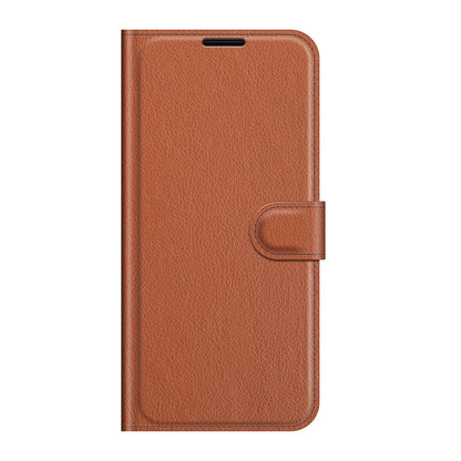 Litchi Skin Phone Case Folio Flip Leather Phone Cover with Stand for Sony Xperia 5 III 5G