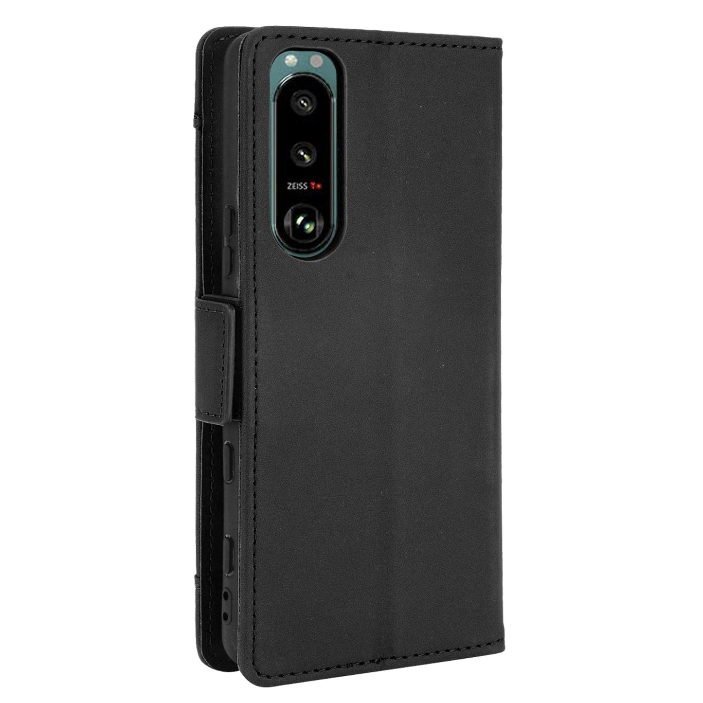 Multiple Card Slots Design Wallet Stand Leather Protection Phone Case Shell for Sony Xperia 5 III 5G