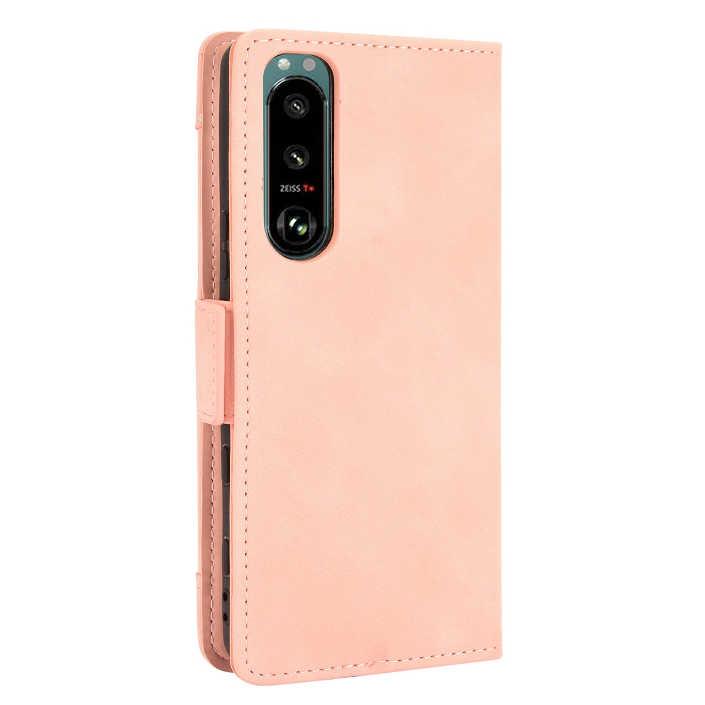 Multiple Card Slots Design Wallet Stand Leather Protection Phone Case Shell for Sony Xperia 5 III 5G