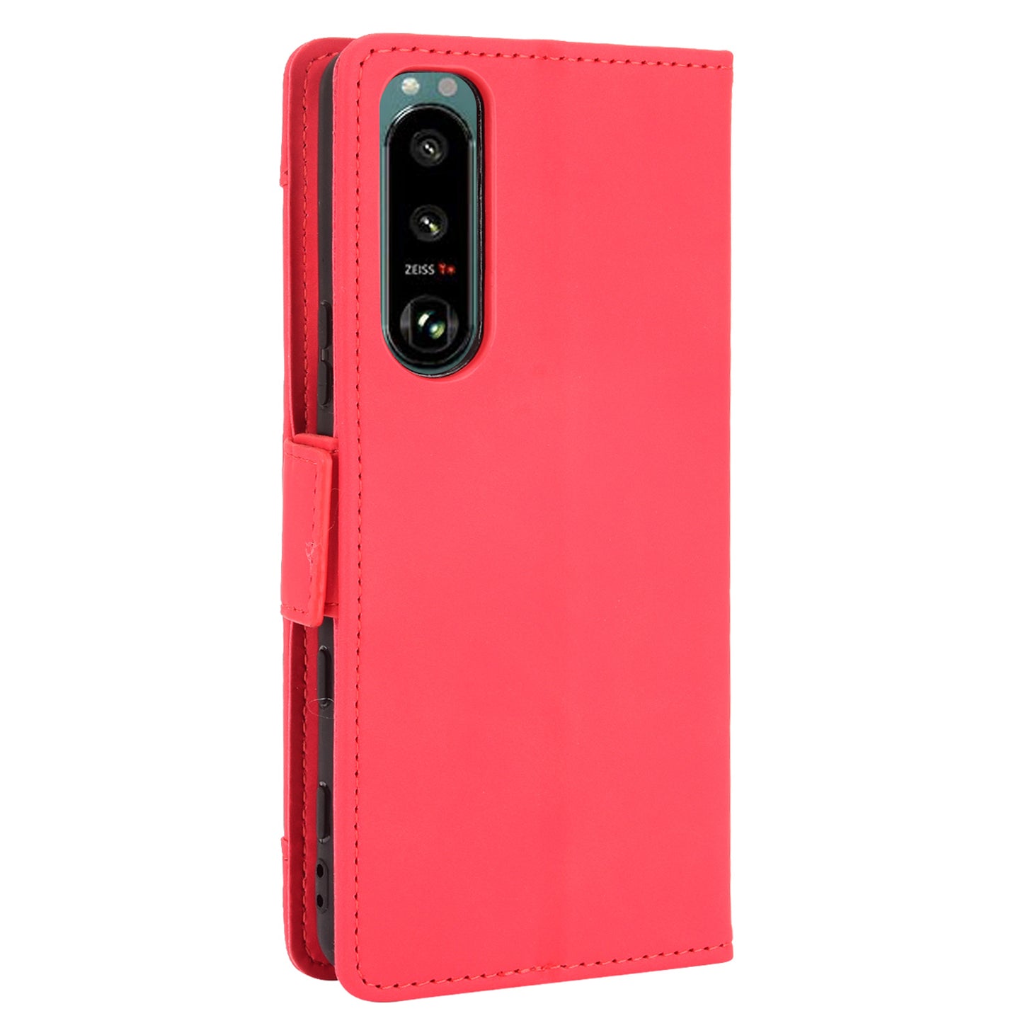 Multiple Card Slots Design Wallet Stand Leather Protection Phone Case Shell for Sony Xperia 5 III 5G