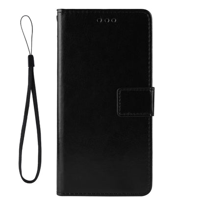 Crazy Horse Skin Leather Wallet Shell Protective Cover with Stand and Strap for Sony Xperia 5 III 5G
