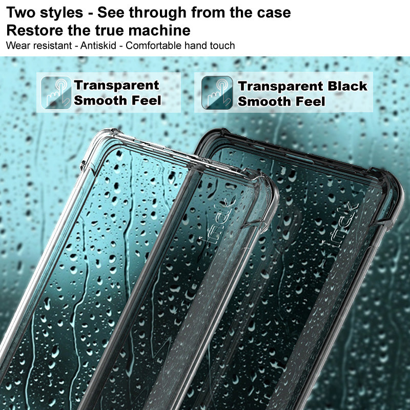 IMAK Airbag Shock-resistant TPU Soft Mobile Phone Case Cover with Screen Protector for Sony Xperia 5 III 5G
