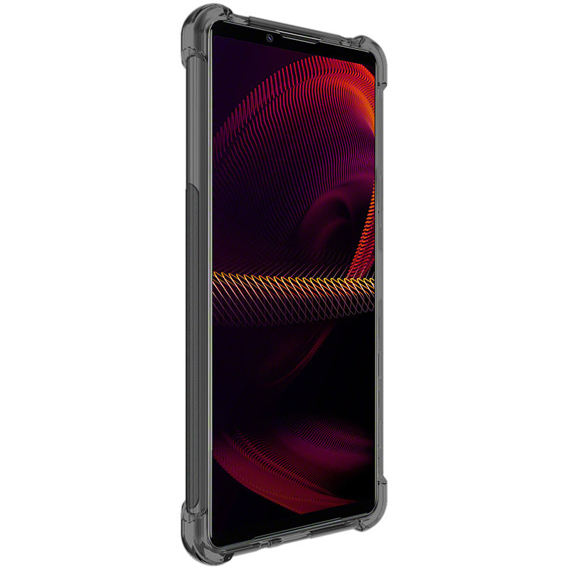 IMAK Airbag Shock-resistant TPU Soft Mobile Phone Case Cover with Screen Protector for Sony Xperia 5 III 5G