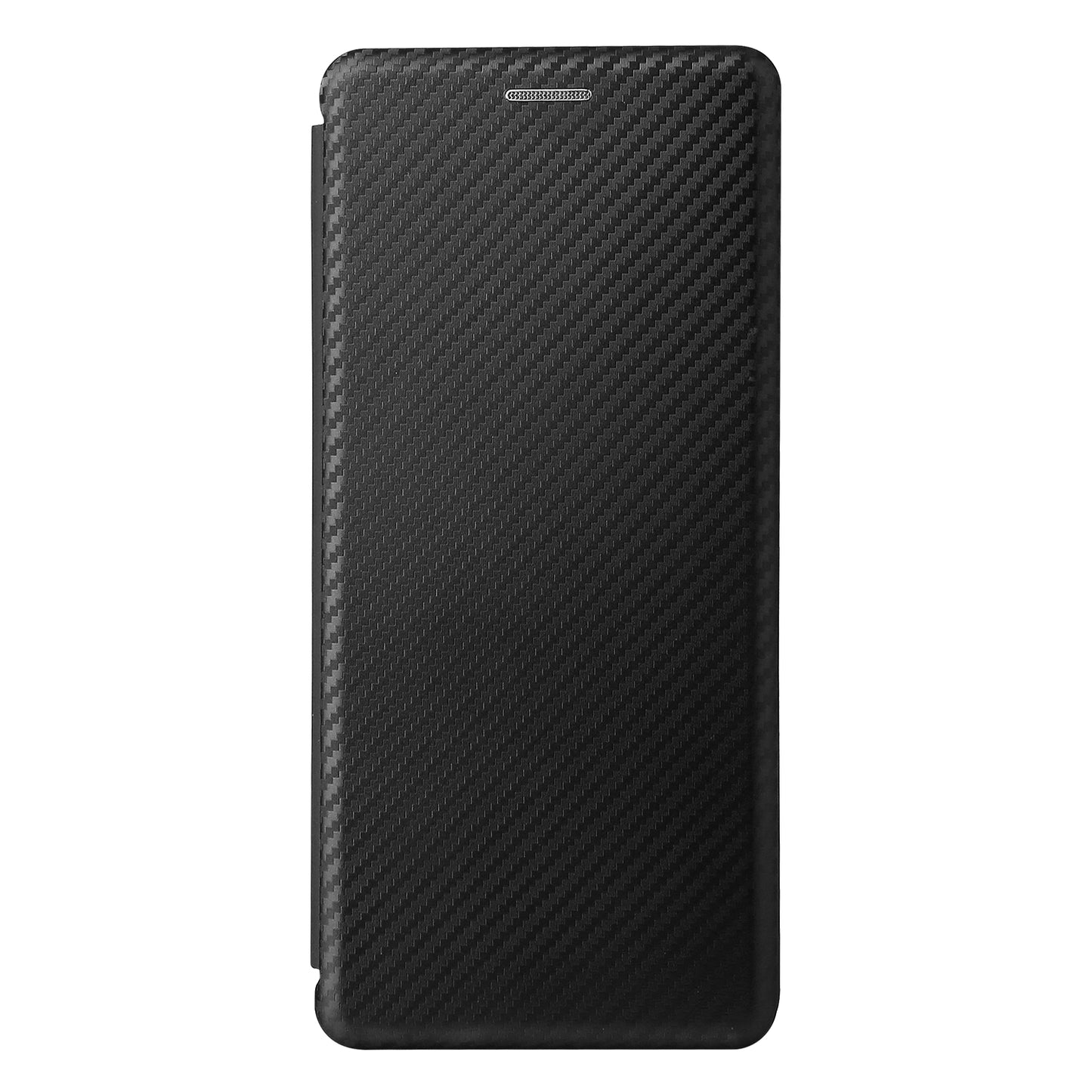 Carbon Fiber Texture Auto-absorbed Cell Phone Stand Cover for Sony Xperia 5 III 5G