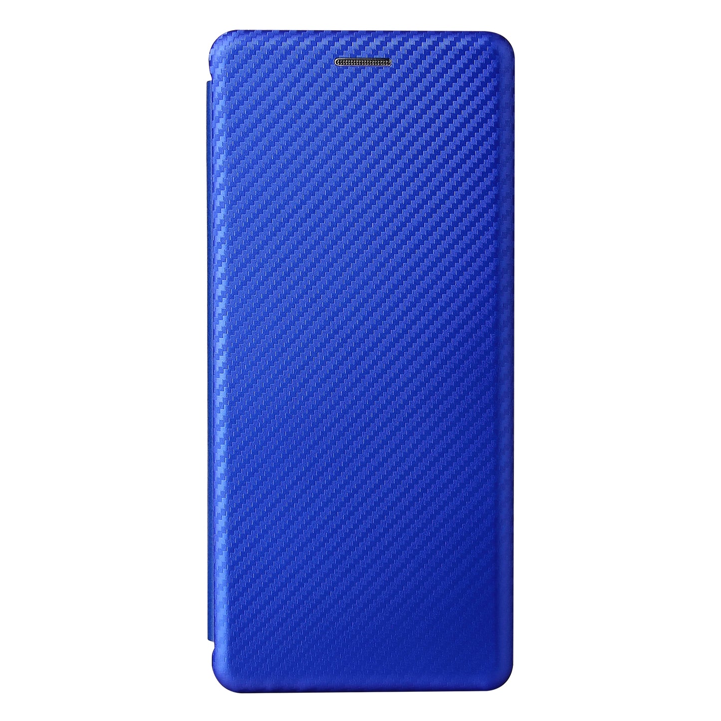 Carbon Fiber Texture Auto-absorbed Cell Phone Stand Cover for Sony Xperia 5 III 5G