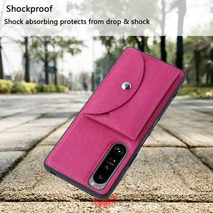 VILI T Series Leather Skin TPU Shell with Movable Magnetic-Absorbed Wallet for Sony Xperia 1 III 5G