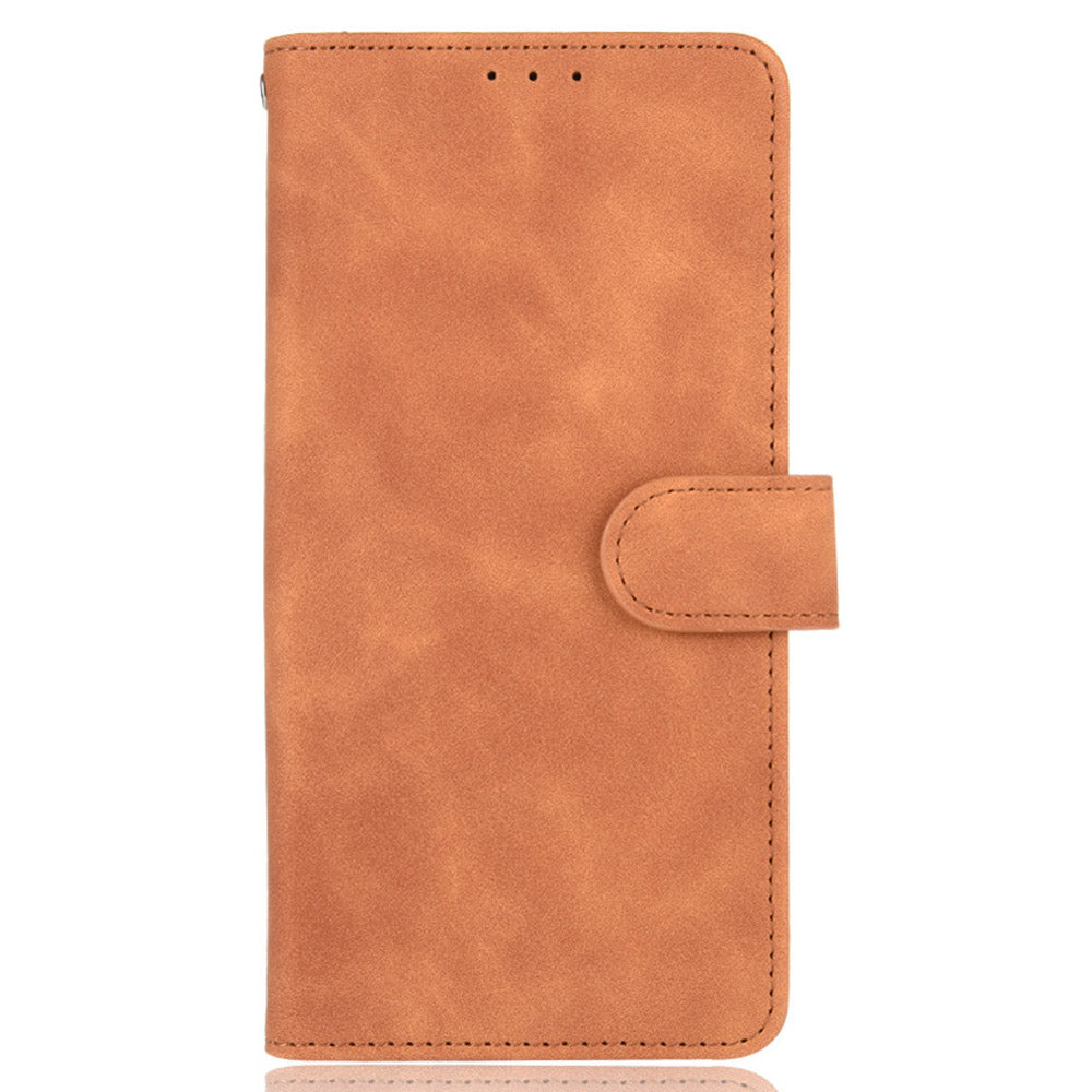 Silky Touch Leather Wallet Stand Phone Cover Case for Sony Xperia 5 III 5G