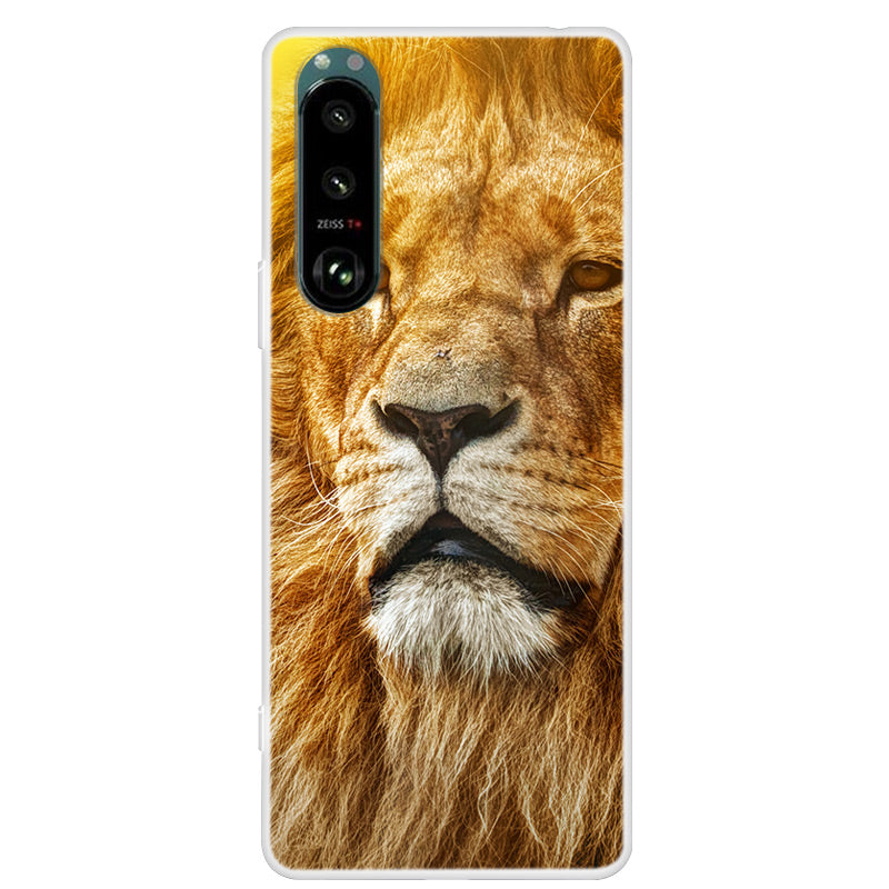 Full Protection Pattern Printing Flexible TPU Phone Cover Case for Sony Xperia 5 III 5G