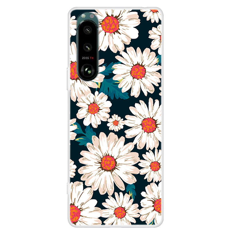 Full Protection Pattern Printing Flexible TPU Phone Cover Case for Sony Xperia 5 III 5G