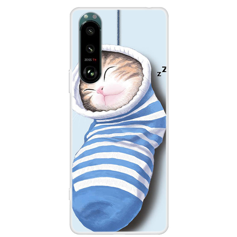 Full Protection Pattern Printing Flexible TPU Phone Cover Case for Sony Xperia 5 III 5G