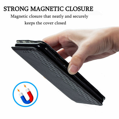 Fashionable Auto-absorbed Rhombus Texture PU Leather Wallet Phone Stand Design Cover for Sony Xperia 5 III 5G