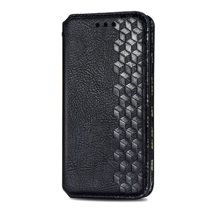 Fashionable Auto-absorbed Rhombus Texture PU Leather Wallet Phone Stand Design Cover for Sony Xperia 5 III 5G