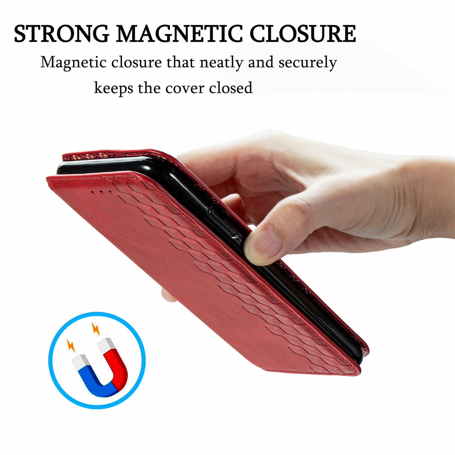 Fashionable Auto-absorbed Rhombus Texture PU Leather Wallet Phone Stand Design Cover for Sony Xperia 5 III 5G
