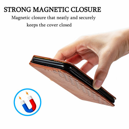 Fashionable Auto-absorbed Rhombus Texture PU Leather Wallet Phone Stand Design Cover for Sony Xperia 5 III 5G