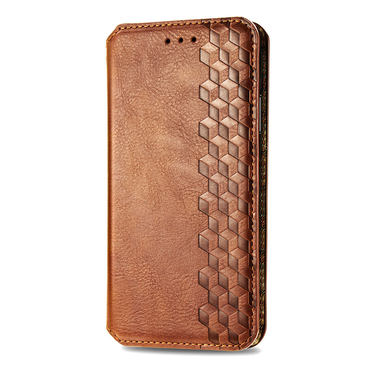 Fashionable Auto-absorbed Rhombus Texture PU Leather Wallet Phone Stand Design Cover for Sony Xperia 5 III 5G