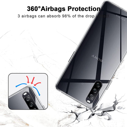 Anti-fingerprint Ultra Clear Flexible TPU Phone Shell Protector Cover for Sony Xperia 10 III 5G