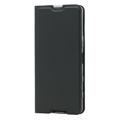 Auto-absorbed PU Leather Coated TPU Phone Case Cover with Stand and Card Slot for Sony Xperia 5 III 5G