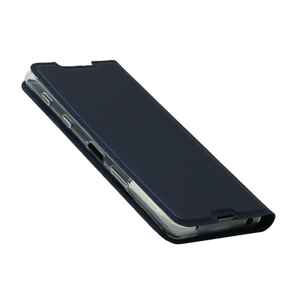 Auto-absorbed PU Leather Coated TPU Phone Case Cover with Stand and Card Slot for Sony Xperia 5 III 5G