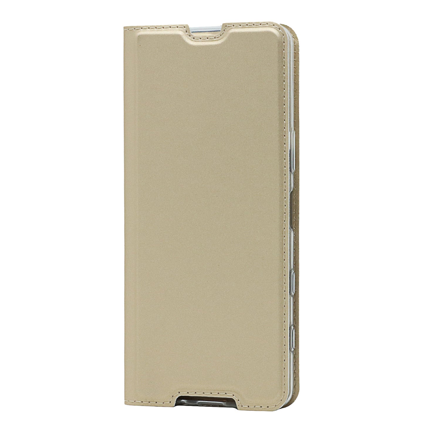 Auto-absorbed PU Leather Coated TPU Phone Case Cover with Stand and Card Slot for Sony Xperia 5 III 5G