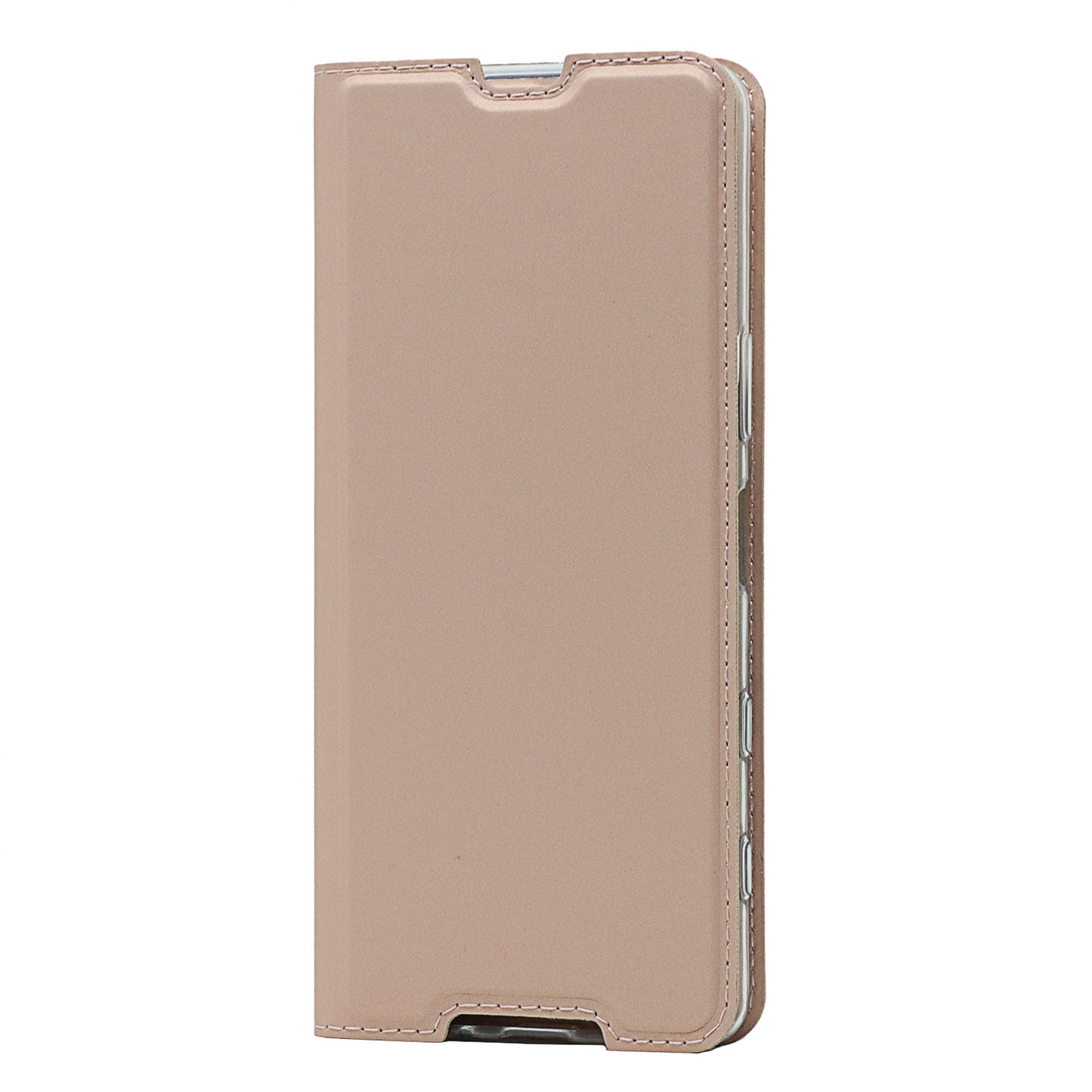 Auto-absorbed PU Leather Coated TPU Phone Case Cover with Stand and Card Slot for Sony Xperia 5 III 5G