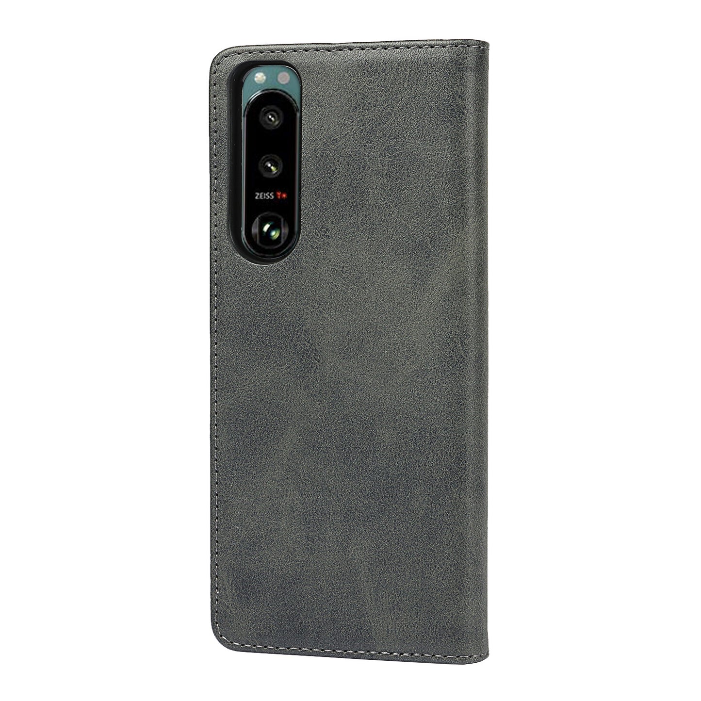 Wallet Design Auto-absorbed Magnet Leather Stand Case for Sony Xperia 5 III 5G