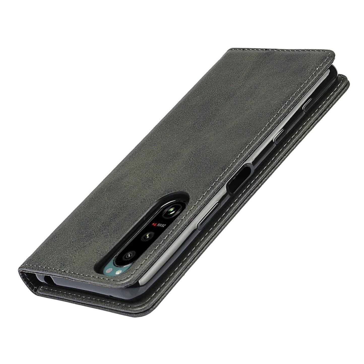 Wallet Design Auto-absorbed Magnet Leather Stand Case for Sony Xperia 5 III 5G
