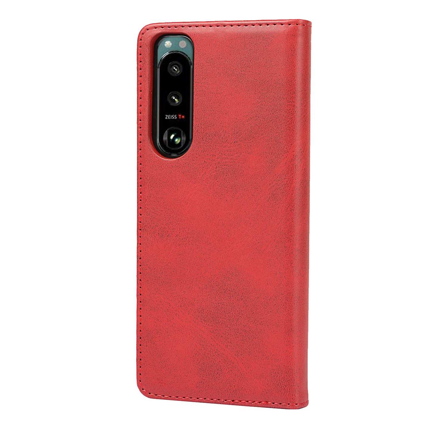 Wallet Design Auto-absorbed Magnet Leather Stand Case for Sony Xperia 5 III 5G