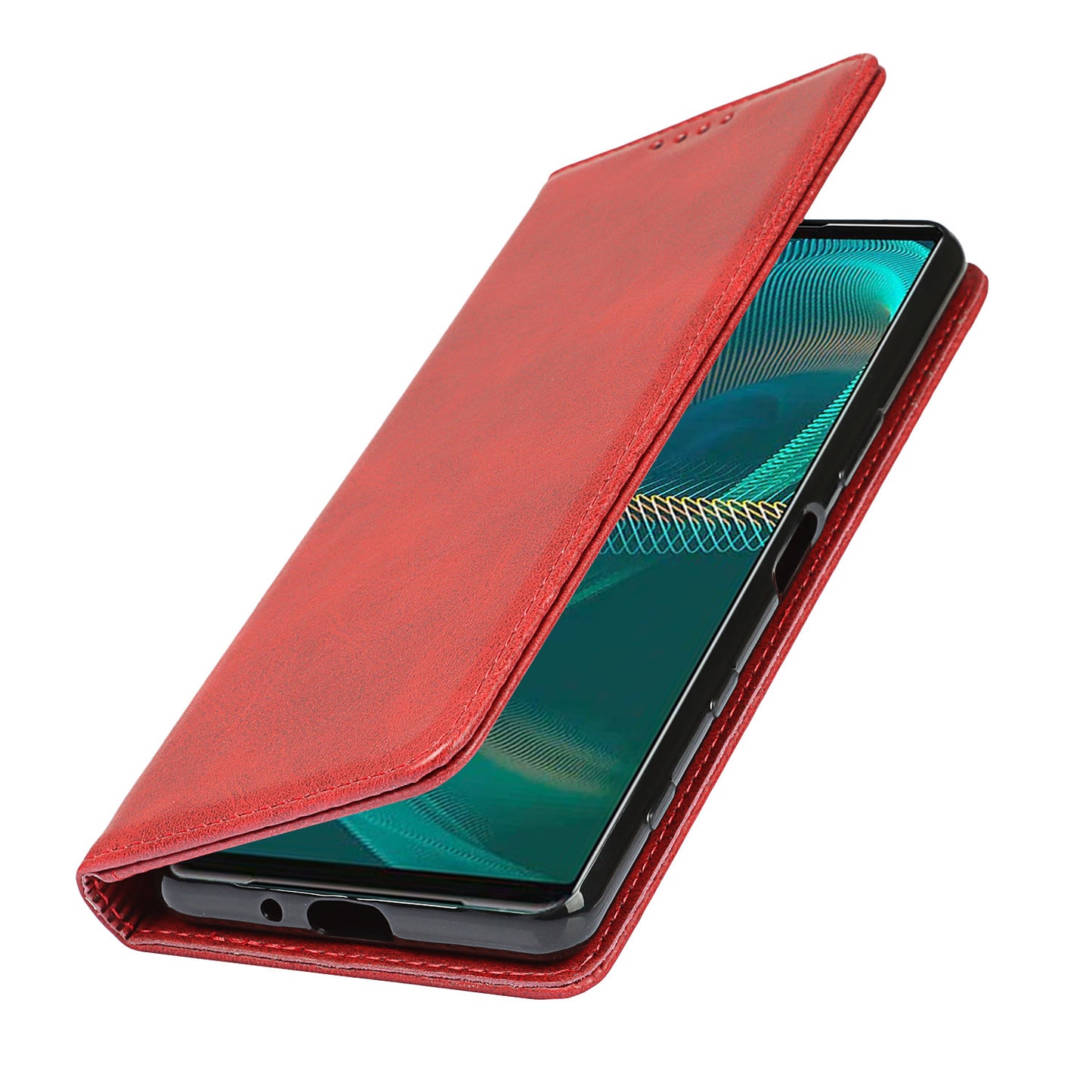 Wallet Design Auto-absorbed Magnet Leather Stand Case for Sony Xperia 5 III 5G