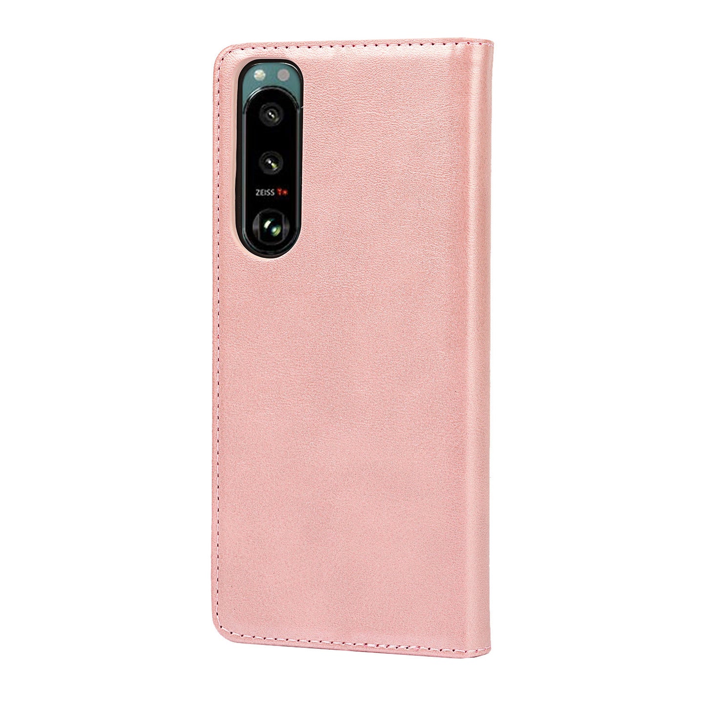Wallet Design Auto-absorbed Magnet Leather Stand Case for Sony Xperia 5 III 5G