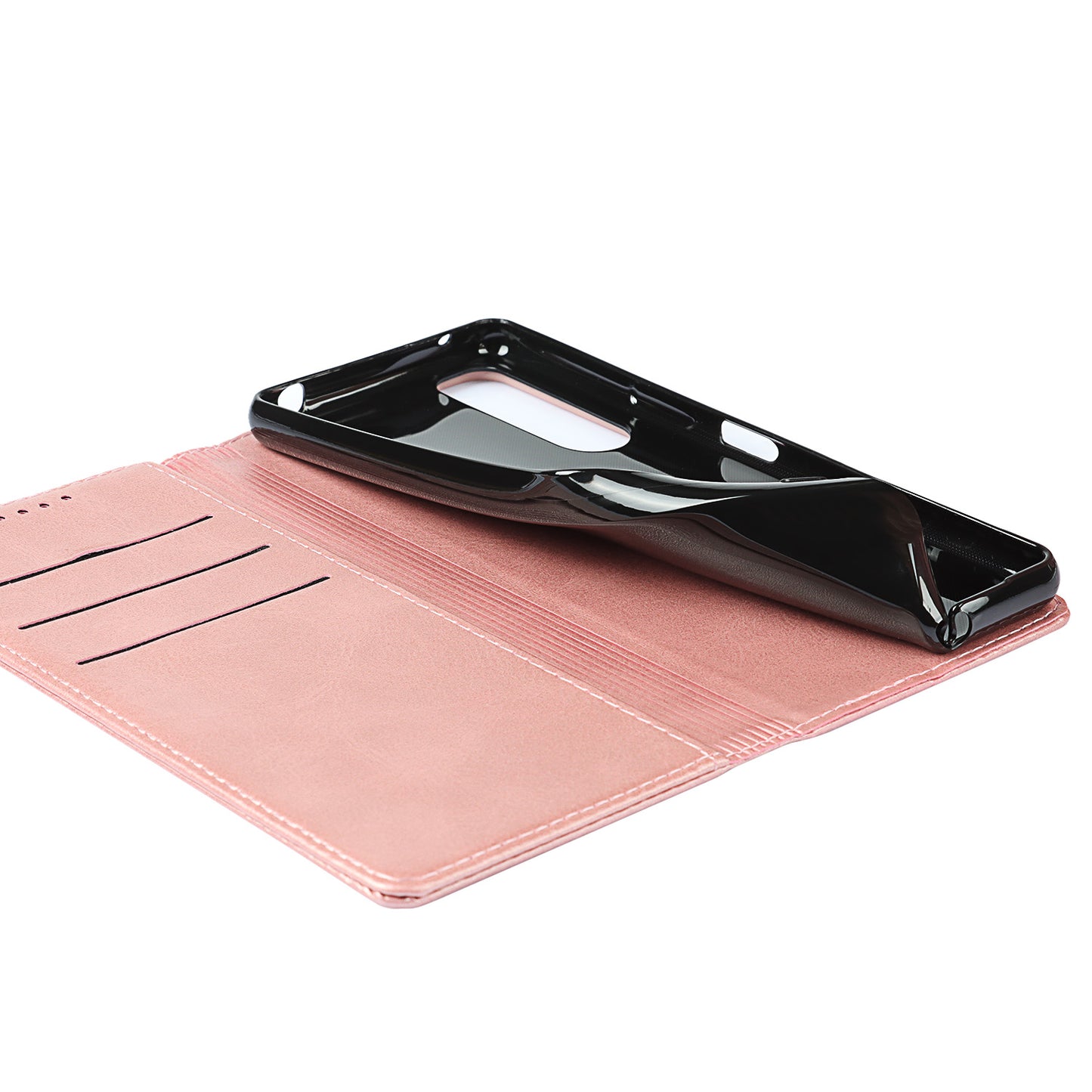 Wallet Design Auto-absorbed Magnet Leather Stand Case for Sony Xperia 5 III 5G
