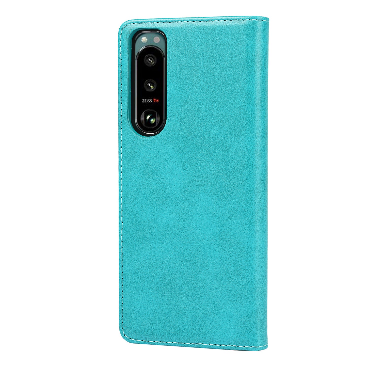 Wallet Design Auto-absorbed Magnet Leather Stand Case for Sony Xperia 5 III 5G